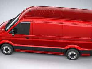 Volkswagen Crafter Medium Low Roof 2019 3D Model