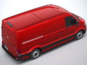 Volkswagen Crafter Medium Low Roof 2019 3D Model