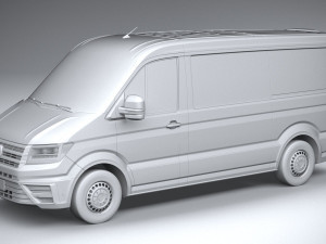 Volkswagen Crafter Medium Low Roof 2019 3D 모델