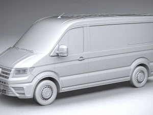 Volkswagen Crafter Medium Low Roof 2019 3D Model
