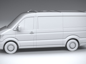 Volkswagen Crafter Medium Low Roof 2019 3D 모델