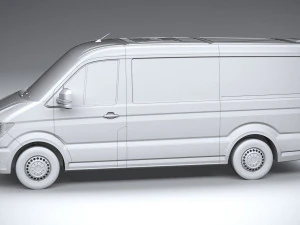 Volkswagen Crafter Medium Low Roof 2019 3D Model