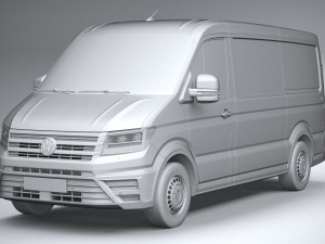 Volkswagen Crafter Medium Low Roof 2019 3D 모델