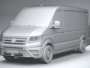 Volkswagen Crafter Medium Low Roof 2019 3D Model