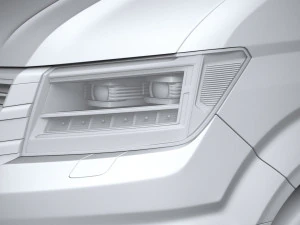 Volkswagen Crafter Medium Low Roof 2019 3D Model