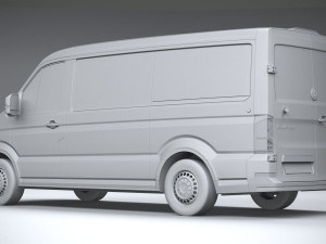 Volkswagen Crafter Medium Low Roof 2019 3D 모델