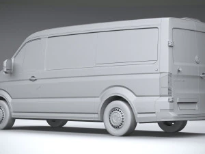 Volkswagen Crafter Medium Low Roof 2019 3D Model