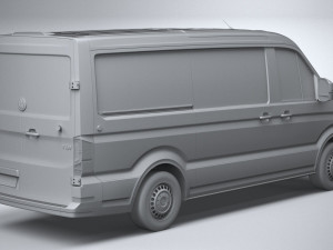 Volkswagen Crafter Medium Low Roof 2019 3D 모델
