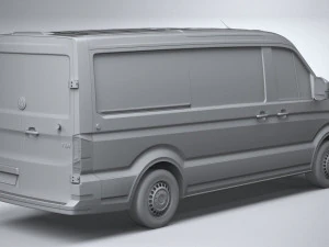 Volkswagen Crafter Medium Low Roof 2019 3D Model