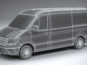 Volkswagen Crafter Medium Low Roof 2019 3D 모델