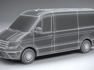 Volkswagen Crafter Medium Low Roof 2019 3D Model