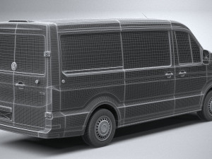 Volkswagen Crafter Medium Low Roof 2019 3D 모델