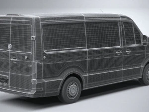 Volkswagen Crafter Medium Low Roof 2019 3D Model
