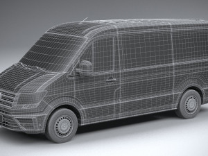 Volkswagen Crafter Medium Low Roof 2019 3D 모델