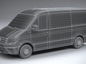 Volkswagen Crafter Medium Low Roof 2019 3D Model