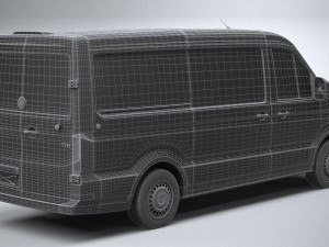 Volkswagen Crafter Medium Low Roof 2019 3D 모델