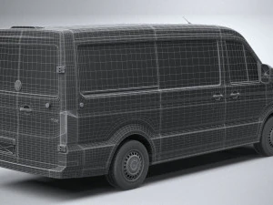 Volkswagen Crafter Medium Low Roof 2019 3D Model