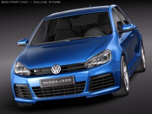 Volkswagen Golf VI R 3D Model