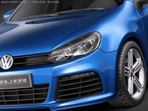 Volkswagen Golf VI R 3D Model