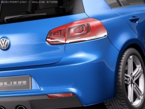 Volkswagen Golf VI R 3D Model