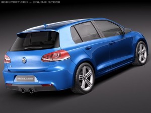 Volkswagen Golf VI R 3D Model