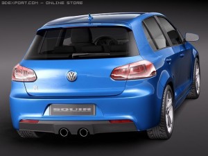 Volkswagen Golf VI R 3D Model