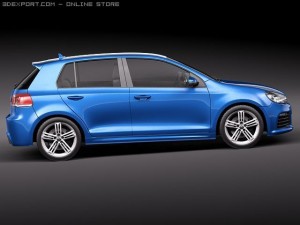 Volkswagen Golf VI R 3D Model