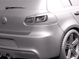 Volkswagen Golf VI R 3D Model