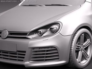 Volkswagen Golf VI R 3D Model