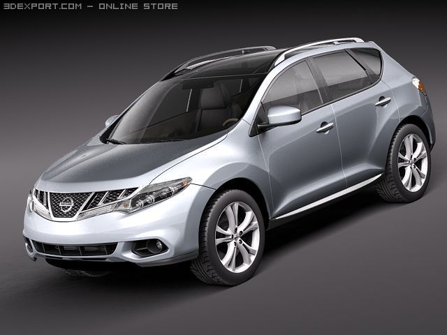 Nissan Murano 2011 Modello 3D .c4d .max .obj .3ds .fbx .stl .blend