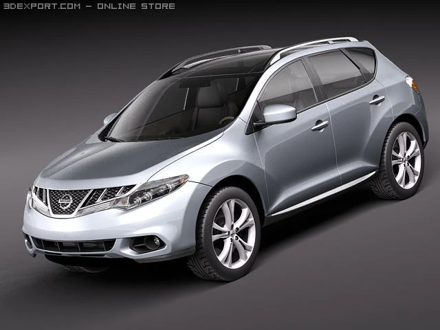 Nissan Murano 2011 3D Model .c4d .max .obj .3ds .fbx .stl .blend 