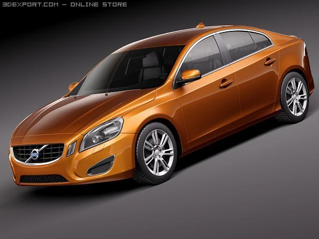 Volvo S60 2011 3D Model .c4d .max .obj .3ds .fbx .stl .blend 
