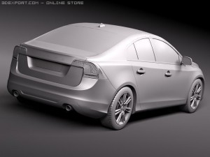 Volvo S60 2011 3D Model