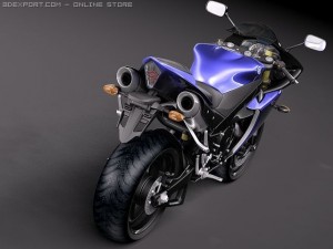 Yamaha YZF R1 2010 Modelo 3D