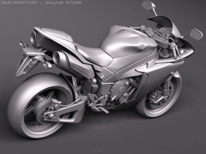 Yamaha YZF R1 2010 Modelo 3D