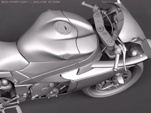 Yamaha YZF R1 2010 3D Model