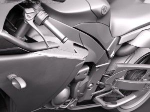 Yamaha YZF R1 2010 Modelo 3D