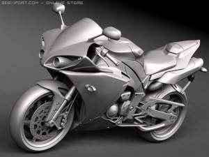 Yamaha YZF R1 2010 Modelo 3D