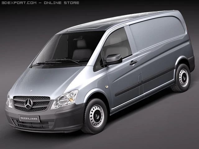 Mercedes-Benz Vito 2010 3D Model .c4d .max .obj .3ds .fbx .stl .blend 