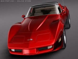 Chevrolet Corvette C3 1980 3D Model