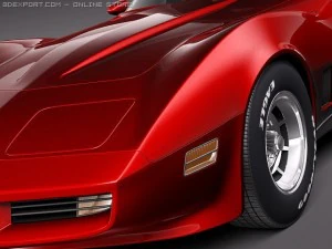 Chevrolet Corvette C3 1980 3D Model