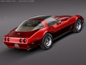 Chevrolet Corvette C3 1980 3D Model