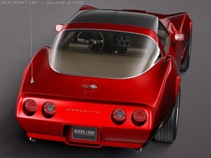 Chevrolet Corvette C3 1980 3D-Modell
