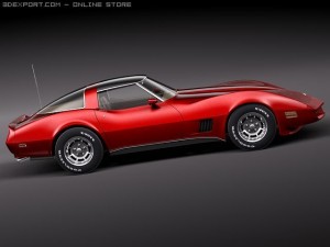 Chevrolet Corvette C3 1980 3D-Modell