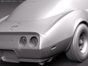 Chevrolet Corvette C3 1980 3D Model