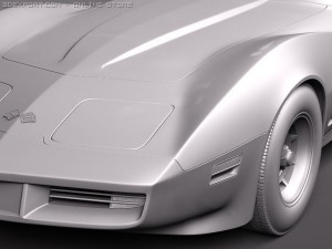 Chevrolet Corvette C3 1980 3D-Modell