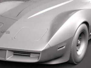 Chevrolet Corvette C3 1980 3D Model