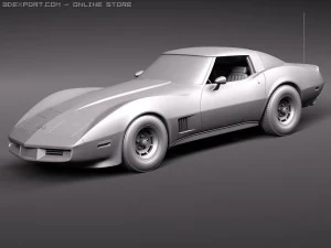 Chevrolet Corvette C3 1980 3D Model