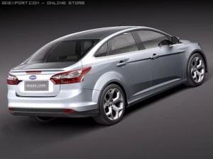 Focus Sedan 2011 3D Model
