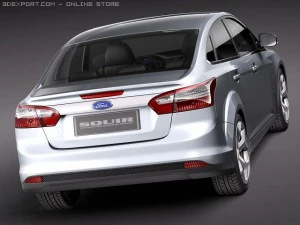 Focus Sedan 2011 3D Model